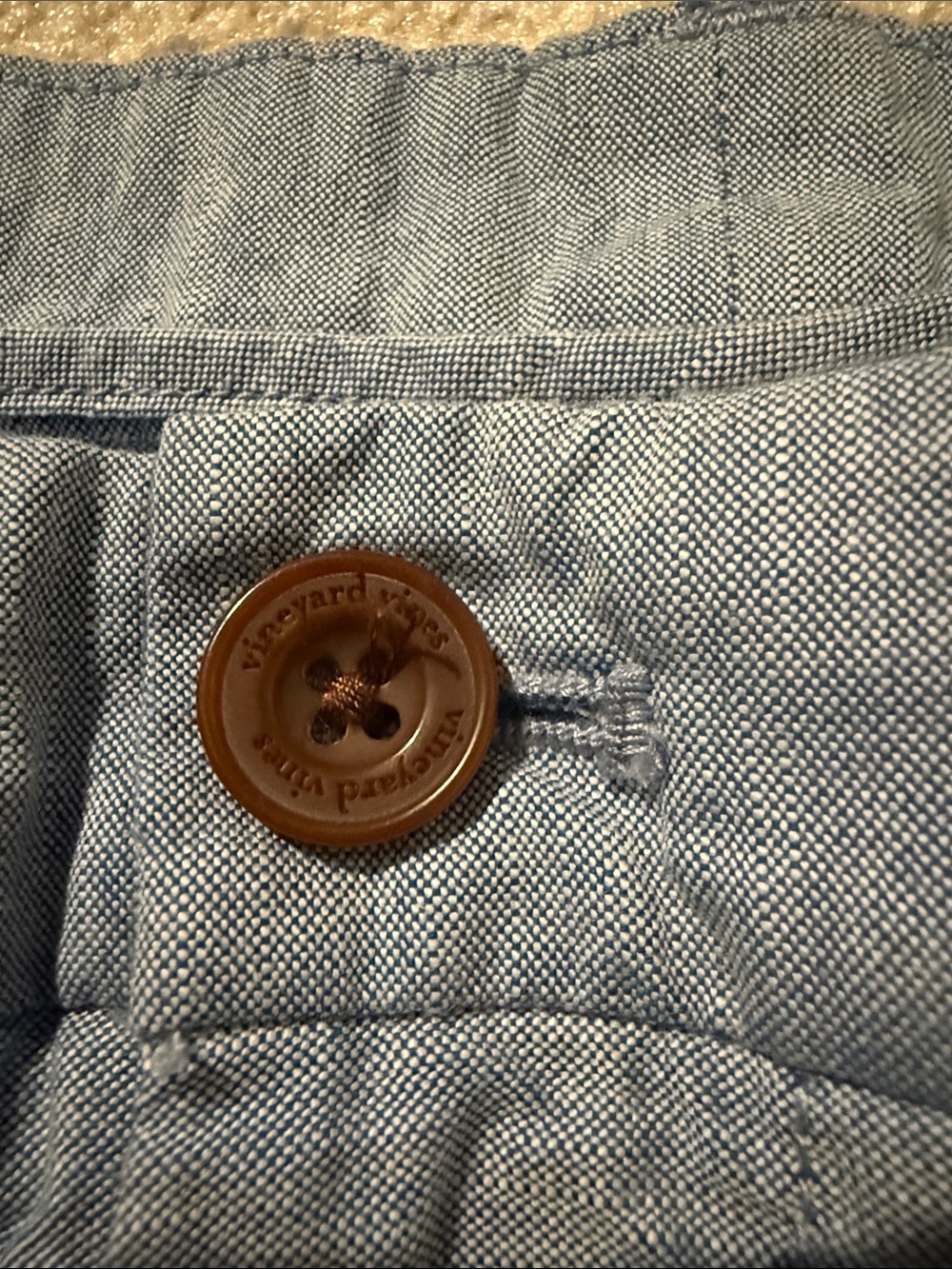 Vineyard Vines Men's Flat-Front Shorts — Heathered Blue - Picture 2 of 7